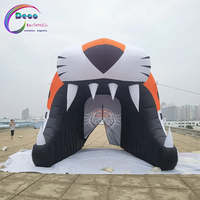 Arche gonflable en forme de bouche de tigre pour événements sportifs, décoration d'entrée, accessoire de présentation