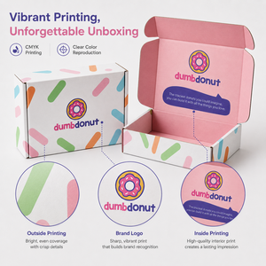 Cajas de Cartón Corrugado para Envíos de Donuts, Impresas a Todo Color, de Grado Alimenticio, Plegables, con Logotipo Personalizado para Donuts, Galletas y Pasteles - Product Image 5
