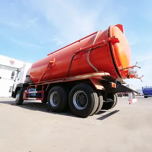 شاحنة سينوتراك مستعملة 6X4 يورو 2 لشفط مياه الصرف الصحي شاحنة خزان تعريف مياه الصرف الصحي