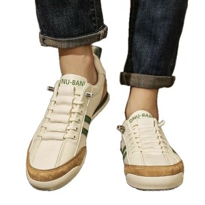 Baskets blanches respirantes pour hommes, en maille, semelle intermédiaire en caoutchouc, chaussures de course souples décontractées d'été, pour étudiants, à lacets avant, Binh - Product Image 5