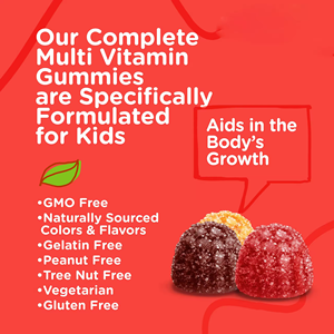 WELLBODY OEM/ODM <span class=keywords><strong>private</strong></span> <span class=keywords><strong>label</strong></span> fornitura di fabbrica Halal naturale multivitaminico gommoso organico per bambini supporto e miglioramento del corpo - Product Image 3