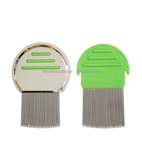 Kit de peigne de toilettage pour animaux de compagnie de soins médicaux pour petits chiens avec dents rondes pour enlever le mucus de croûte de nœuds