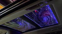 Lumière d'ambiance à double lucarne pour toit ouvrant Lumière d'ambiance LED polychrome pour voiture Ciel étoilé Film panoramique Éclairage intérieur