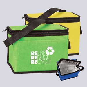 กระเป๋าเก็บความเย็นแบบพกพาสำหรับกระป๋องเครื่องดื่ม 6 กระป๋อง ผลิตจากผ้าไม่ทอ กันน้ำ เป็นมิตรกับสิ่งแวดล้อม พิมพ์ลาย<span class=keywords><strong>ได้</strong></span>ตามต้องการ - Product Image 3