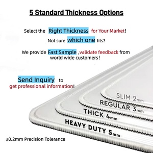 OEM Beach Sunset Image Mouse Mat Custom Design Round Mouse Pad Smooth Surface Rubber Base Small Mousepads with Stitched Edge - Product Image 4