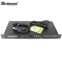 Procesador de Señal Digital Sinbosen AS-4.8 con 4 Entradas y 8 Salidas para Gestión de Altavoces de Karaoke y Audio Profesional