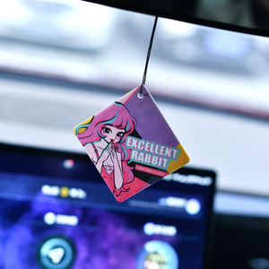 EXCELLENT RABBIT Désodorisant de <span class=keywords><strong>voiture</strong></span> en papier, 18% d'huile parfumée végétale, WRAP ME in PLASTIC, Carte parfumée, Vente en gros - Product Image 6