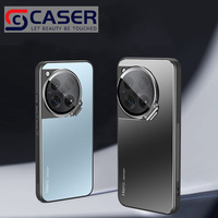 Haut de gamme en métal magnétique Invisible Support coque de téléphone nouveau Style sensation de peau mat lentille Protection couverture de téléphone pour One Plus 12