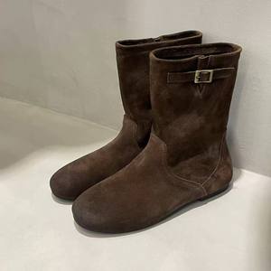 Bottes de cowboy occidentales vintage 2026 à bout rond, rehaussantes, confortables et tendance, toutes occasions - Product Image 1