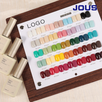 Vernis à ongles semi-permanent JOUS OEM TPO HEMA HPMA Free 3000 couleurs, à base d'eau, pour manucure française, compatible UV/LED, à retirer par trempage