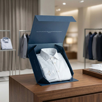 Boîte cadeau magnétique pliable personnalisée de luxe avec logo pour vêtements haut de gamme et emballage de chemises de luxe pour hommes – Vente en gros