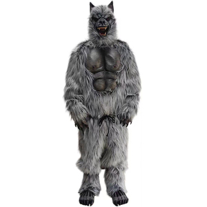 <span class=keywords><strong>Nouveau</strong></span> Costume de <span class=keywords><strong>Loup</strong></span>-Armoire Réaliste pour la Marche, Tenue de <span class=keywords><strong>Loup</strong></span>, Mascotte d'Animal Sauvage pour Halloween avec Masque - Product Image 4