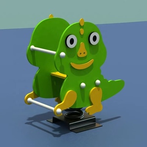 户外pe板摇马儿童转椅公园广场可定制游乐设备 - Product Image 2