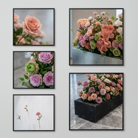 Y-022 Luxe Morandi Kleur Kunstbloemen Grondarrangement Bruiloft Gangpad Bloemendecoratie Op Maat Gemaakt Handgemaakt Evenementendecoratie