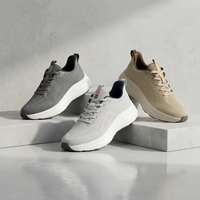 Chaussures de course basses en maille respirante - Baskets décontractées légères à lacets