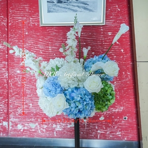 ดอกไฮเดรนเยียสีฟ้าประดิษฐ์ขนาด 35 ซม. สำหรับตกแต่งโต๊ะงานแต่งงาน ลดราคาพิเศษ - Product Image 3