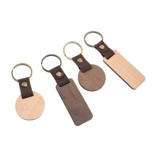 พวงกุญแจไม้ฮิคโครี่/ไม้ไผ่ แบบคาราไบเนอร์ DIY สลักลายได้ตามต้องการ อุปกรณ์เสริมสำหรับกระเป๋าเป้สะพายหลัง พวงกุญแจรถยนต์แบบสร้างสรรค์ จี้ห้อยพวงกุญแจ - Product Image 1