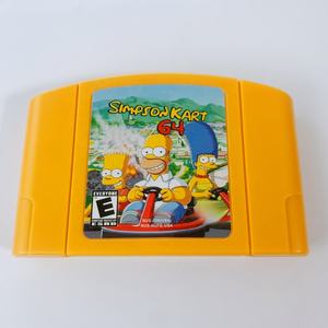 Cartouche de jeux vidéo rétro <span class=keywords><strong>Simpsons</strong></span> Kart 64 N64, version américaine, langue anglaise pour N64 - Product Image 1