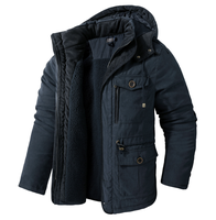Service OEM Haute Qualité Hiver Bonne Année Vêtements Décontractés Homme Chaude Veste Épaisse Manteaux Polaires Extérieurs à Capuche