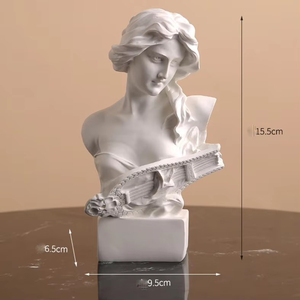 Tượng điêu khắc nghệ thuật phong cách Bắc Âu chất liệu nhựa, tượng thần thoại Hy Lạp nổi tiếng, tượng bán thân La Mã, tượng <span class=keywords><strong>David</strong></span>, tượng Venus để trang trí bàn làm việc, phòng thu, nhà cửa - Product Image 5