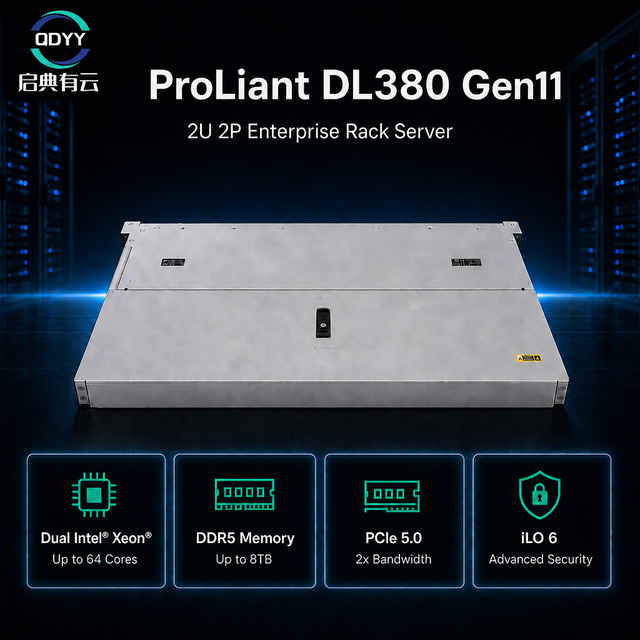 ProLiant DL380 Gen11 Supports 5th and 4th Gen Intel Xeon Scalable Processors, 8 PCIe Gen5, and 2 OCP 3.0 Expansion Slots
