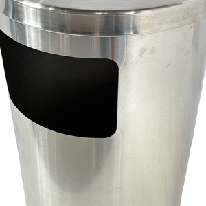Cubos <span class=keywords><strong>de</strong></span> basura <span class=keywords><strong>de</strong></span> pie con descuento por tiempo limitado para calles y centros comerciales Cenicero y cubo <span class=keywords><strong>de</strong></span> basura <span class=keywords><strong>de</strong></span> acero inoxidable con <span class=keywords><strong>apertura</strong></span> lateral - Product Image 5