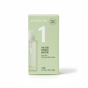 numbuzin Premium Quality 300mL No. 1 Calming Herb Toner Set with 10 Toner <b>Pads</b> Top Choice - Product Image 2