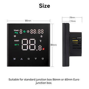 MINCO HEAT Smart MK90 WiFi 3A 16A Termostato Eléctrico/Caldera de Gas/Controlador de Temperatura de Calentamiento de Agua - Product Image 6