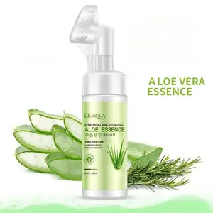 BIOAQUA, hidratante Natural, reduce los poros, tratamiento para el acné, Control de aceite, espuma de Aloe Vera, limpiador Facial