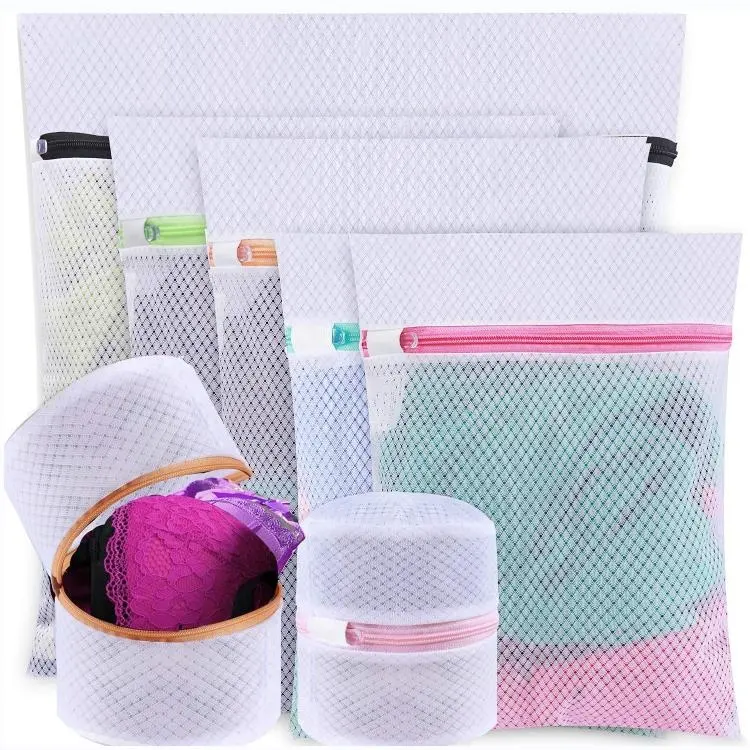 Spot Goods Reusable Wash Pouch Filter Washing Bags Washable Polyester Mesh Laundry Bag for Delicate Blouse Hosiery Underwear