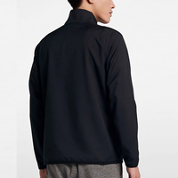 Veste d'extérieur tissée légère et respirante pour homme, style décontracté chic, avec logo frontal et col montant