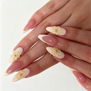 240 pièces Nouveauté Ongles artificiels en ABS entièrement mats, transparents, couleur naturelle, formes carrée effilée et amande courte - Product Image 6