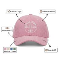 Gorra de Béisbol de Pana Vintage de Primera Calidad, con Logotipo Bordado Personalizado, Parte Superior Suave, Estilo Dad Hat, para Hombre y Mujer, Otoño Invierno