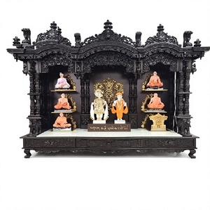 Grand Mandir en bois Swaminarayan pour la maison, fabriqué à la main en teck massif, vente en gros, fabricant et exportateur pour l'Australie - Product Image 1