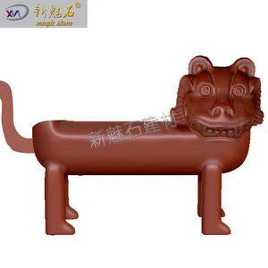 Nueva Banco de Piedra Mágica GRC, Escultura Personalizada para Exteriores, Muebles de Jardín para Parques Temáticos - Product Image 3