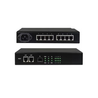8 voz TDM sobre IP/10/100M ethernet convertidor de protocolo FXS/FXO E & M sobre IP