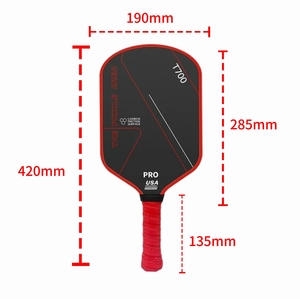<span class=keywords><strong>Raquette</strong></span> de pickleball originale en fibre de carbone pressée à chaud, épaisseur 16 mm, 230 g, vente en gros - Product Image 5