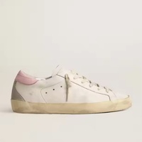 Baskets Femme Stars White Goose en toile rétro, antidérapantes et confortables, style décontracté doré, chaussures de créateur