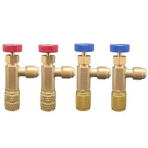 Conveniente adattatore <span class=keywords><strong>di</strong></span> <span class=keywords><strong>sicurezza</strong></span> valvola a sfera <span class=keywords><strong>di</strong></span> controllo del flusso per R22 R410 condizionatore d'aria collettore - Product Image 1