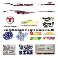 Autocollants personnalisés en PVC pour sérigraphie OEM, garantie 3 ans, bandes graphiques à usage unique pour carrosserie de véhicules poids lourds