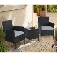 Ensemble de meubles de jardin en rotin pour l'extérieur, comprenant table et chaises de patio, canapé de conversation en rotin et table de salon