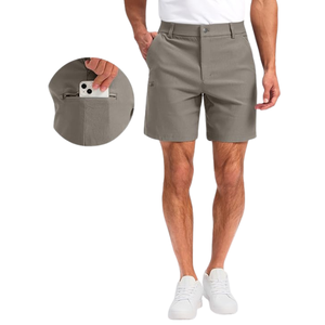 <b>Men's</b> <b>Lightweight</b> Stretch <b>Shorts</b> | Quick-Dry Casual Summer <b>Shorts</b> with Zipper Pocket - Product Image 5