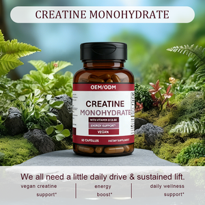 แคปซูลครีเอทีนโมโนไฮเดรต OEM/ODM แบรนด์ส่วนตัว วิตามินบี 12 บี 6 สำหรับผู้ใหญ่ 60 แคปซูล อาหารเสริมเพิ่มพลังงานสำหรับคนทานมังสวิรัติ 2 แคปซูลต่อหน่วย - Product Image 3