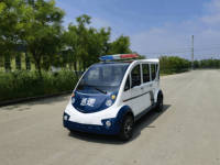 Carro de Patrulla Eléctrico de Grado Industrial, Vehículo de Seguridad de 7 Plazas con Barra de Luces de Emergencia para Campus, Comunidades Comerciales, OEM