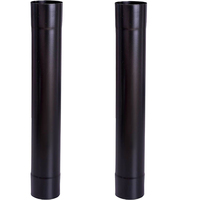 Tuyau d'extension en acier inoxydable pour four à gaz 150mm, tube de cheminée, rallonge de tube en acier inoxydable