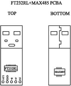 อะแดปเตอร์แปลง RS485จาก USB ชิป FTDI 3.3V 5V พร้อมขั้วสกรูและ Windows Macos รองรับลินุกซ์ (สีดำ) - Product Image 3