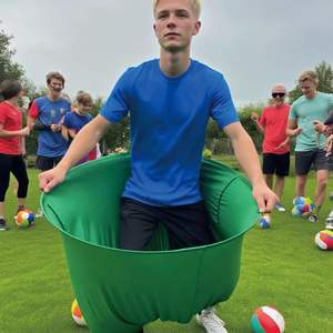 Granny Pants Yard Game for <b>Kids</b> Outdoor <b>Party</b> Lawn Giant Stretchy Pants with 8 Bouncy Balls Oversized Granny Pants Yard Game - Product Image 5