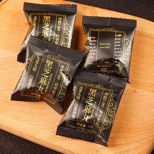 Píldora de sésamo negro con <span class=keywords><strong>arroz</strong></span> negro y frijoles Lycium Ruthenicum 108G TCM Hierbas para el crecimiento del cabello Fijación de color Embalaje en caja seca - Product Image 6