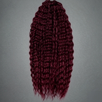 Extensions de cheveux synthétiques ondulés D.S Hair de 22 pouces, conçues pour les acheteurs en gros internationaux