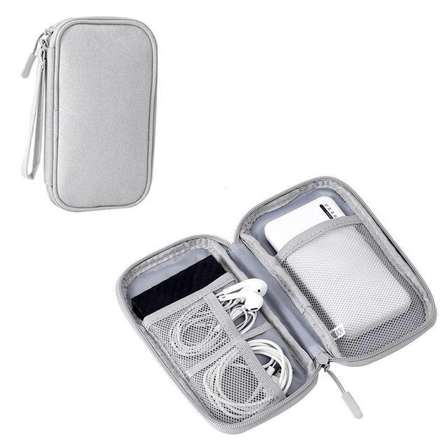 YS18 Electronic Accessories Organizer Travel Cable Bag Pouch Storage Case for Cable, Cord, Charger, Hard Drive, Earphone,